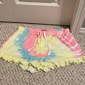 brand is harlow, size is xl, worn once, colour multi/ tie dye